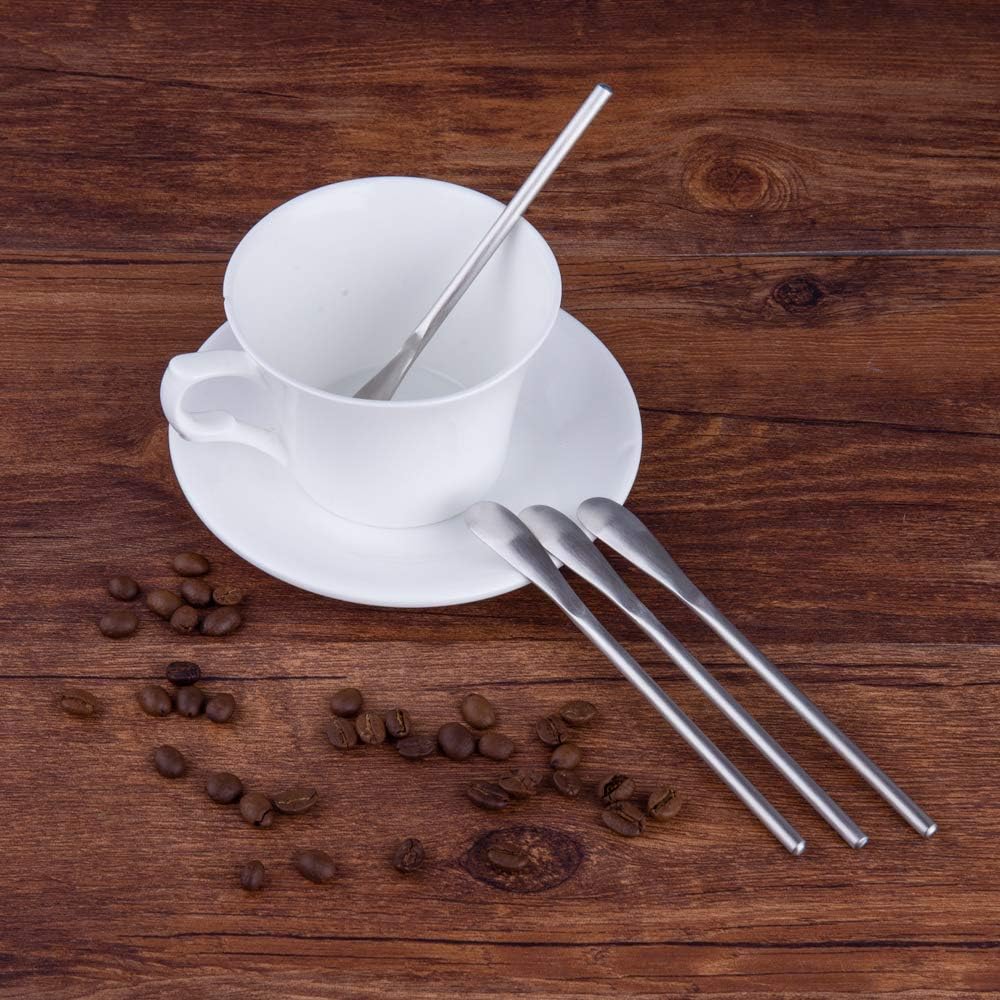 Imeea Coffee Stirrers Demitasse Espresso Spoons Sus304 Stainless Steel Coffee Stir Sticks 5.9-Inch Tea Spoon, Set Of 4
